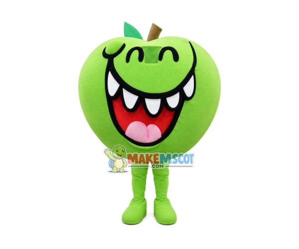 Green Apple Mascot Costume Free Shipping