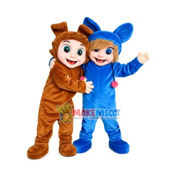 Nursery Rhymes Dave Ava Mascot Costume Nursery Rhymes Dave Ava Mascot Costume