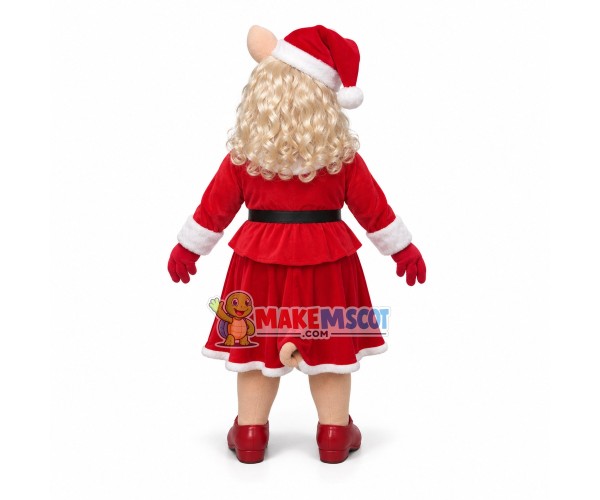The Muppets Show Miss Piggy Christmas Dress Mascot Costume The Muppets Show Miss Piggy Christmas Dress Mascot Costume