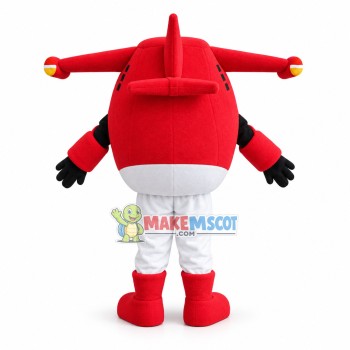 Super Wings Jett Red 2 Mascot Costume Super Wings Jett Red 2 Mascot Costume