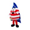US Flag Print Water Drop Mascot Costume