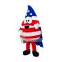 US Flag Print Water Drop Mascot Costume