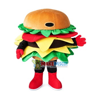 High Quality Hamburger Mascot Costume