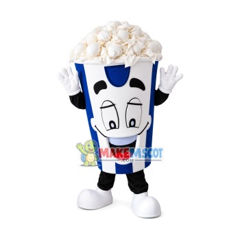 Happy Lightweight Popcorn Mascot Costume Happy Lightweight Popcorn Mascot Costume