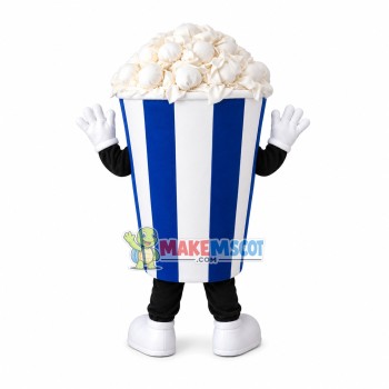 Happy Lightweight Popcorn Mascot Costume Happy Lightweight Popcorn Mascot Costume