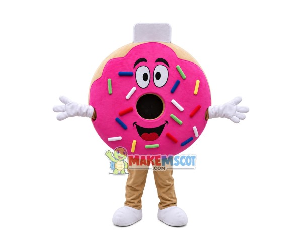 Doughnut Donut Mascot Costume Doughnut Donut Mascot Costume