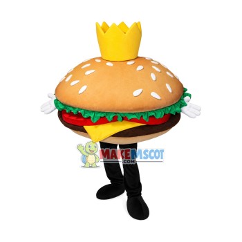 Big Hamburger Mascot Costume Big Hamburger Mascot Costume