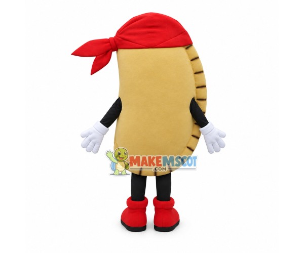 Empanada Mascot Costume Empanada Mascot Costume