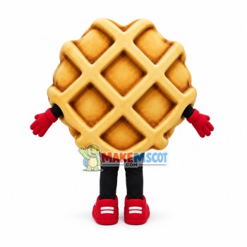 Waffle Mascot Costume Waffle Mascot Costume