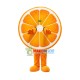 Juicy Orange Mascot Costume Juicy Orange Mascot Costume