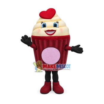 Girl Ice Cream Mascot Costume Girl Ice Cream Mascot Costume