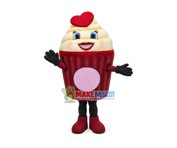 Girl Ice Cream Mascot Costume Girl Ice Cream Mascot Costume