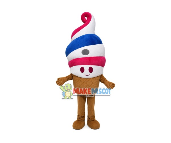 Happy Ice Cream Mascot Costume Happy Ice Cream Mascot Costume