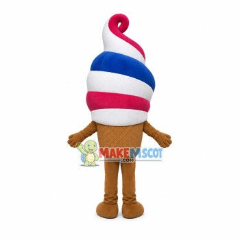 Happy Ice Cream Mascot Costume Happy Ice Cream Mascot Costume
