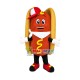 Happy Lightweight Hot Dog Mascot Costume Happy Lightweight Hot Dog Mascot Costume