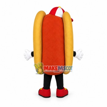 Happy Lightweight Hot Dog Mascot Costume Happy Lightweight Hot Dog Mascot Costume
