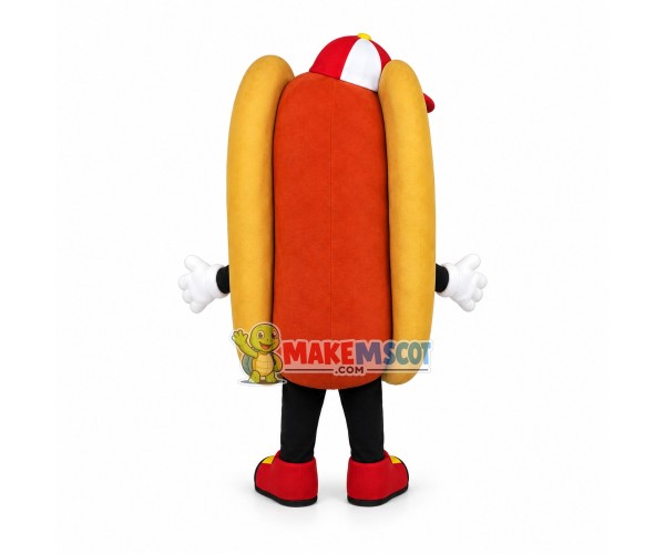 Happy Lightweight Hot Dog Mascot Costume Happy Lightweight Hot Dog Mascot Costume