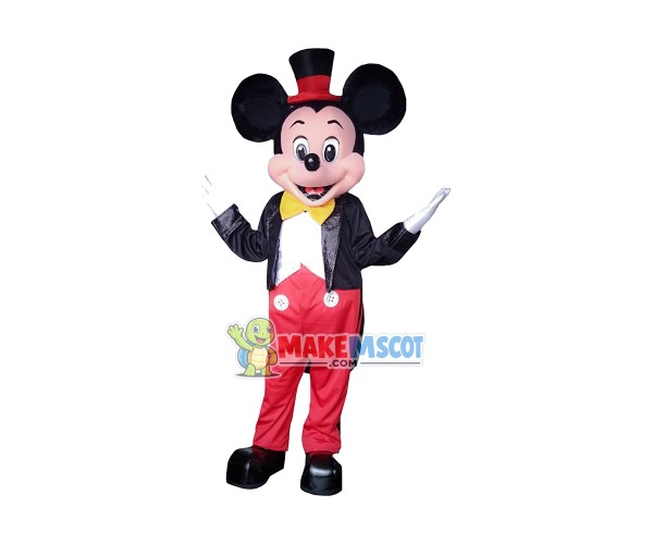 Mouse Clubhouse Deluxe Mickey Mouse Mascot Costume Mouse Clubhouse Deluxe Mickey Mouse Mascot Costume
