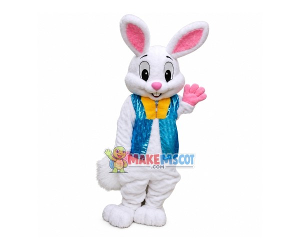 Deluxe Plush Easter Bunny Mascot Costume Bunny Costume (US IN STOCK)