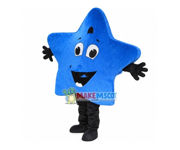 Blue Five Star Mascot Costume Blue Star Costume for Adult