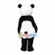 New Wedding Panda Bear Mascot Costume Fancy Dress Adult Size for Halloween New Wedding Panda Bear Mascot Costume Fancy Dress Adult Size for Halloween