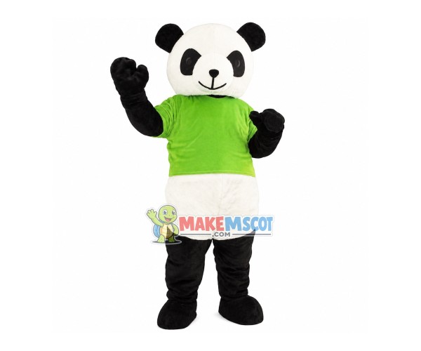 New Green Panda Mascot Costume Fancy Dress Adult Size for Halloween New Green Panda Mascot Costume Fancy Dress Adult Size for Halloween