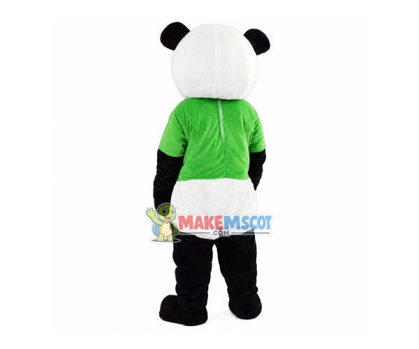 New Green Panda Mascot Costume Fancy Dress Adult Size for Halloween New Green Panda Mascot Costume Fancy Dress Adult Size for Halloween