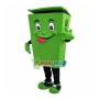 Green Recycle Trash Can Mascot Costume Adult Size Waste Ash Bin Garbage Can Anime Costumes Advertising Mascotte Fancy Dress Kits
