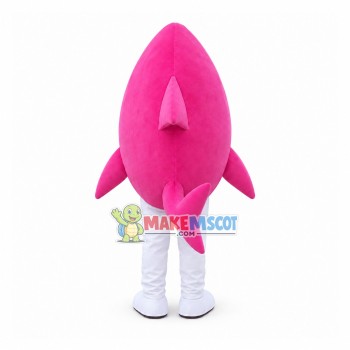 Cartoon Pink Shark Mascot Costume Cartoon Pink Shark Mascot Costume