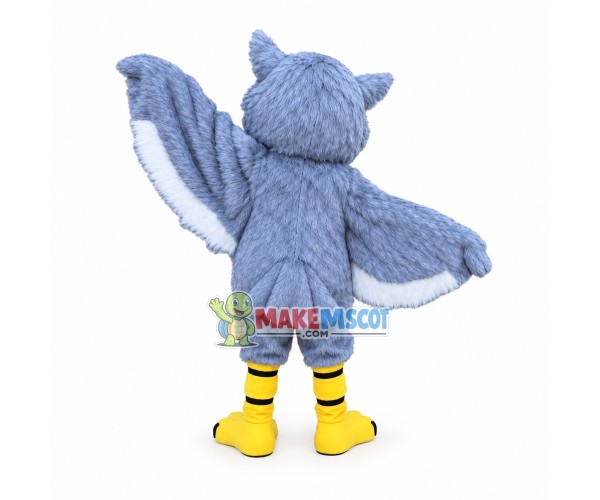 Grey Owl Mascot Costume