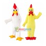 White Chicken Rooster Mascot Costume Cartoon Halloween
