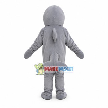 Gray Dolphin Mascot Costume Gray Dolphin Mascot Costume