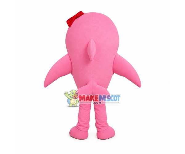 Pink Dolphin Mascot Costume Pink Dolphin Mascot Costume