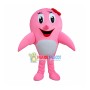 Pink Dolphin Mascot Costume 