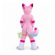 Professional Long Fur Pink Husky Mascot Costume Professional Long Fur Pink Husky Mascot Costume