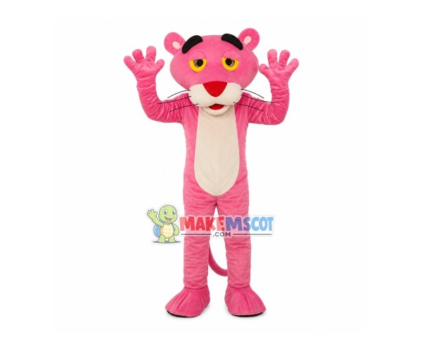 Cartoon Pink Panther Mascot Costume 