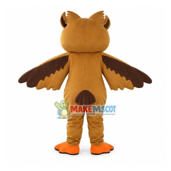 Cartoon Brown Owl Mascot Costume Cartoon Brown Owl Mascot Costume