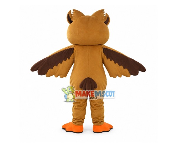 Cartoon Brown Owl Mascot Costume Cartoon Brown Owl Mascot Costume