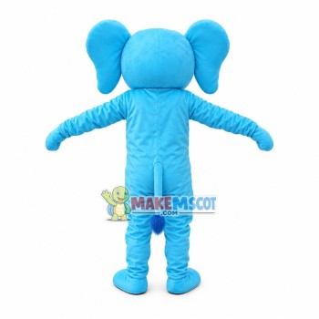 Cartton Blue Elephant Mascot Costume Cartton Blue Elephant Mascot Costume