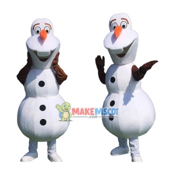 Smiling Olaf Mascot Costume Halloween Mascot Costume (US IN STOCK)