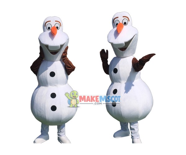 Smiling Olaf Mascot Costume Halloween Mascot Costume (US IN STOCK) Smiling Olaf Mascot Costume Halloween Mascot Costume (US IN STOCK)