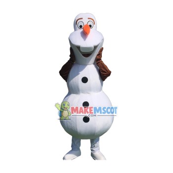 Smiling Olaf Mascot Costume Halloween Mascot Costume (US IN STOCK)