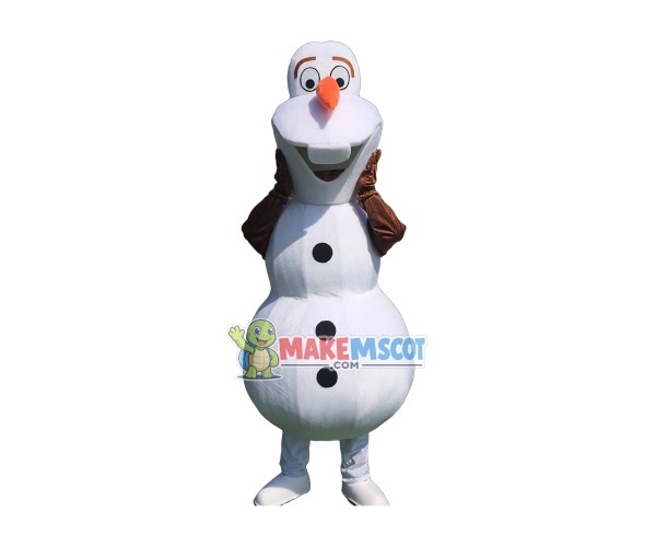 Smiling Olaf Mascot Costume Halloween Mascot Costume (US IN STOCK) Smiling Olaf Mascot Costume Halloween Mascot Costume (US IN STOCK)