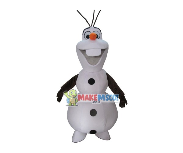 New Smiling Olaf Mascot Costume Halloween Mascot Costume