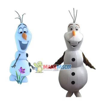 Smiling Olaf Mascot Costume Cartoon Snowman Mascot Costume Smiling Olaf Mascot Costume Cartoon Snowman Mascot Costume