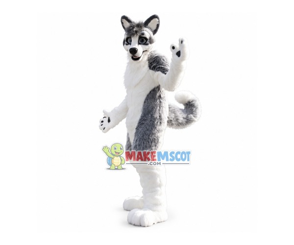 Wolf Dog Husky Fursuit Furry Mascot Costume Cosplay Party Dress Outfit Adult Size Wolf Dog Husky Fursuit Furry Mascot Costume Cosplay Party Dress Outfit Adult Size