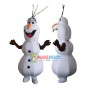 Smiling Olaf Mascot Costume Cartoon Character Mascot