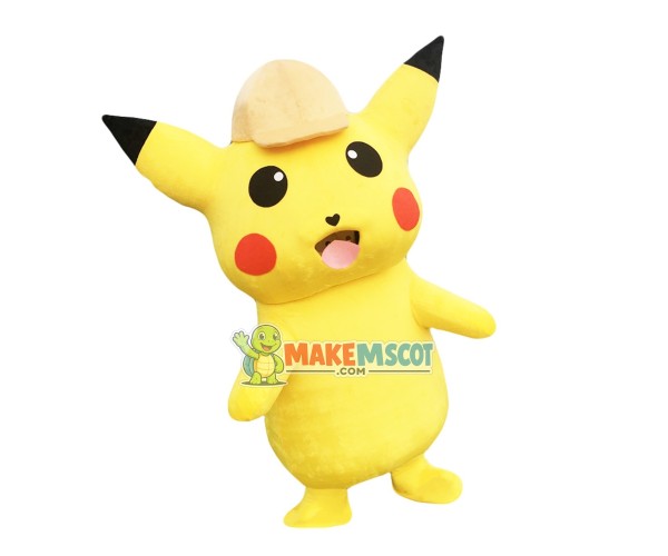 Happy Pikachu Mascot Costume Cartoon Character Mascot Happy Pikachu Mascot Costume Cartoon Character Mascot