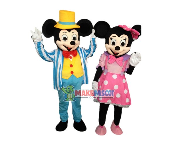 Disney Mickey Minnie Mouse Mascot Costume for Adults Disney Mickey Minnie Mouse Mascot Costume for Adults