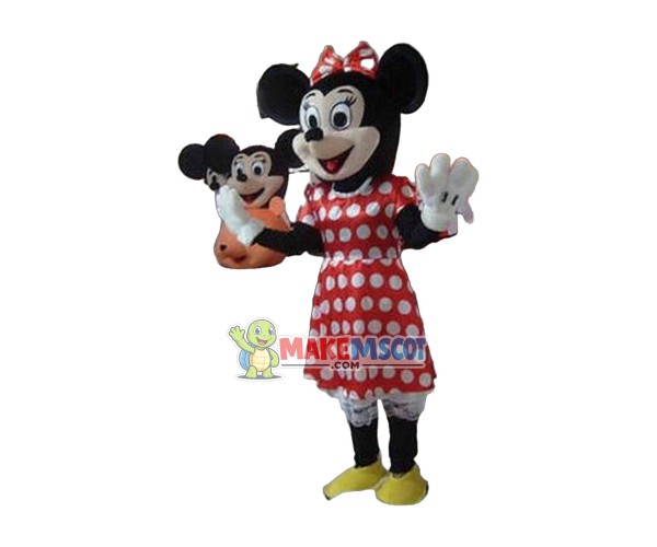 New Mickey Mouse & Minnie Mouse Mascot Costume New Mickey Mouse & Minnie Mouse Mascot Costume